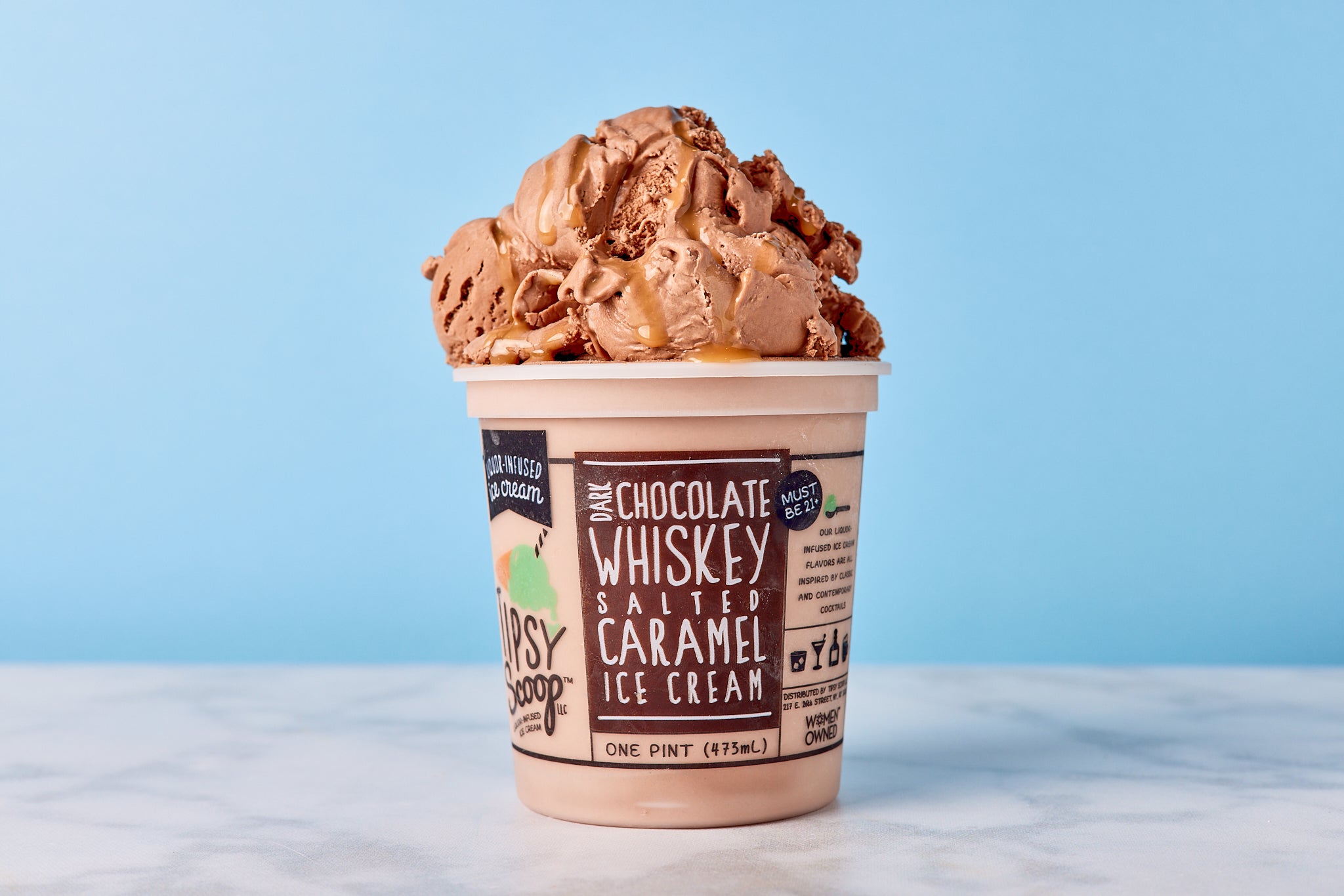 Dark Chocolate Whiskey Salted Caramel