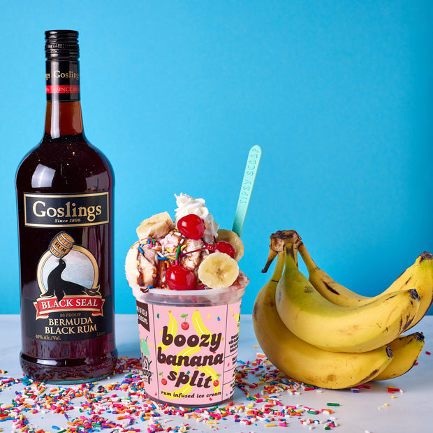 Boozy Banana Split (collab with Goslings Rum!)