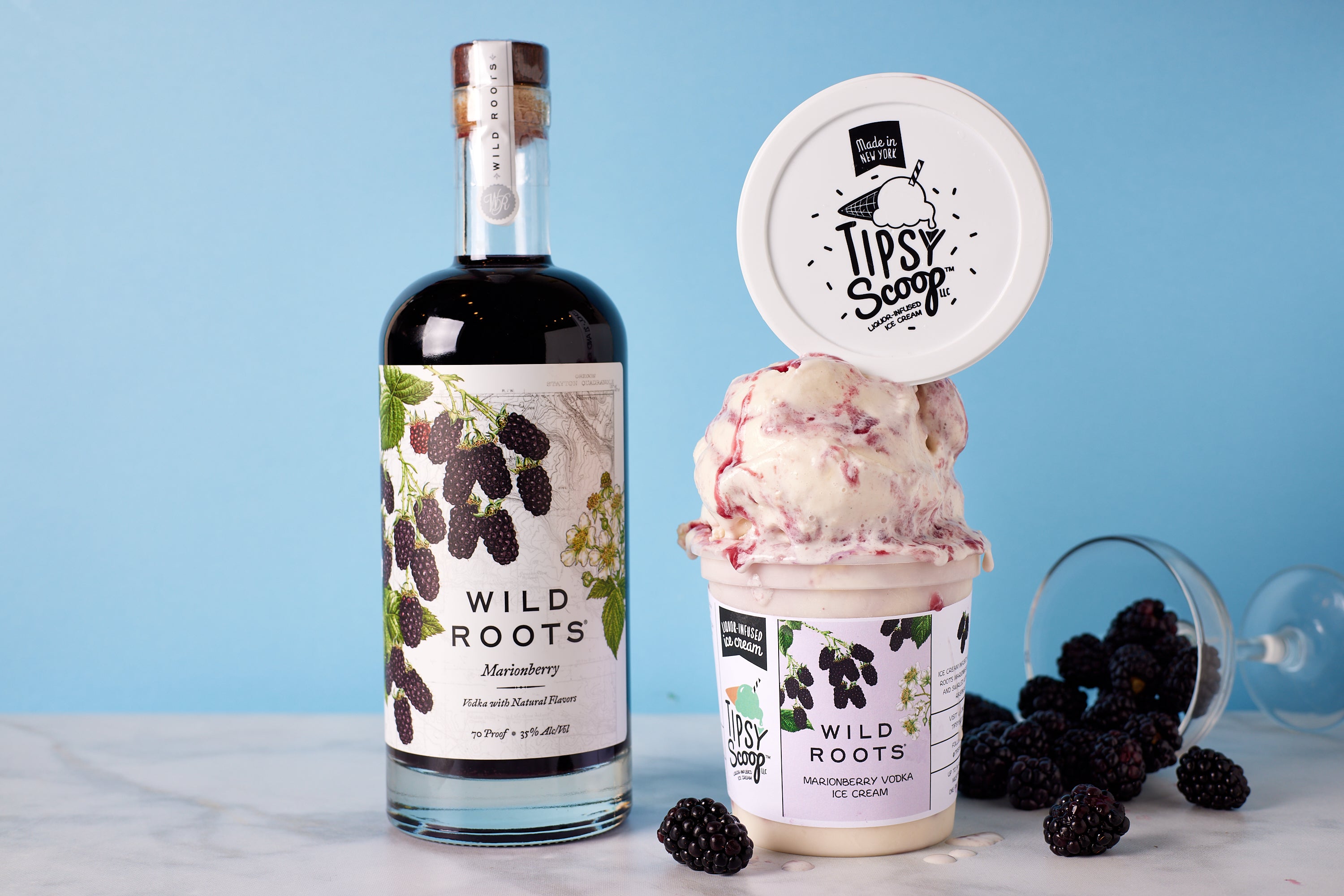 Marionberry Vodka Ice Cream