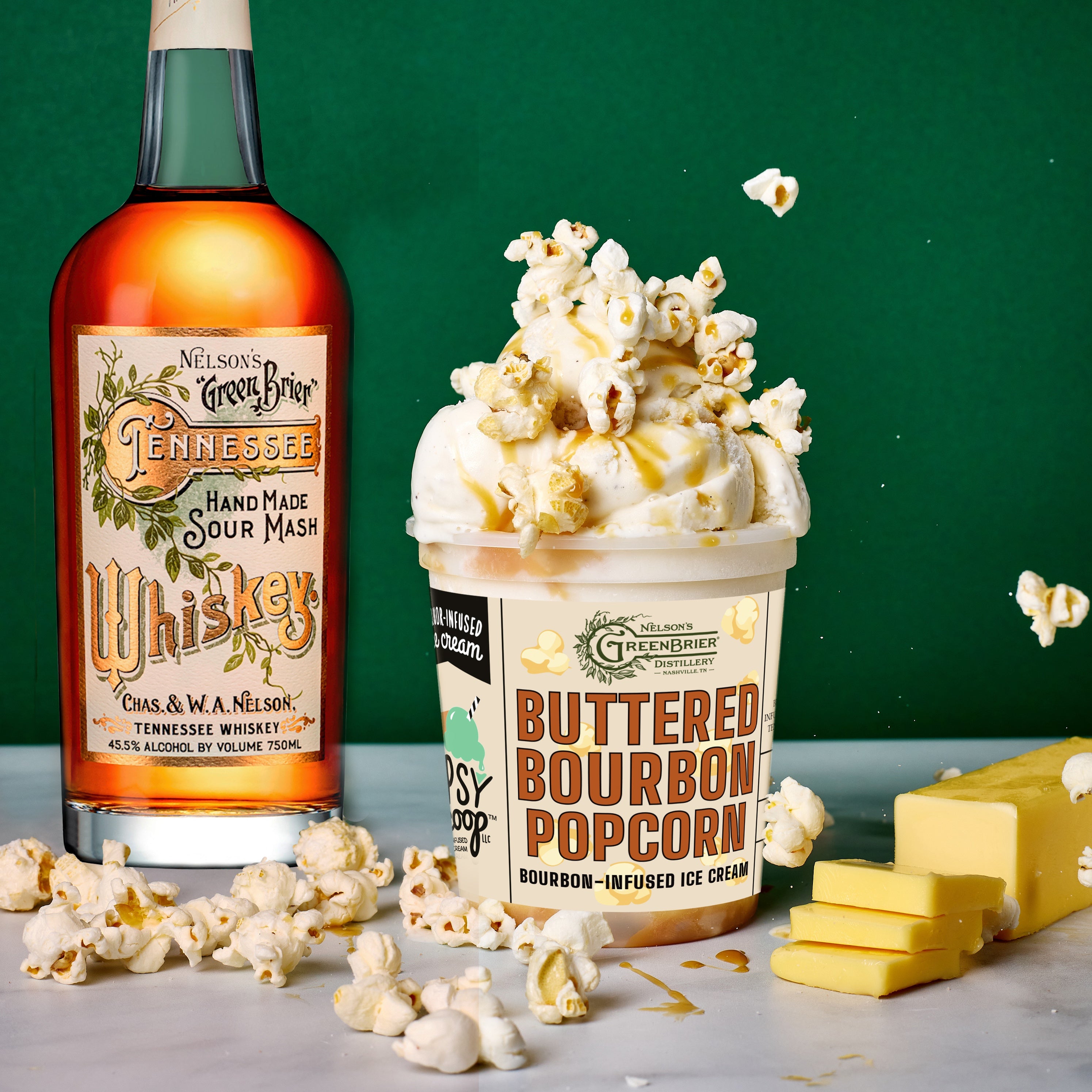 Buttered Bourbon Popcorn