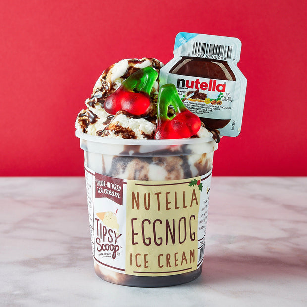 Nutella Eggnog Ice Cream