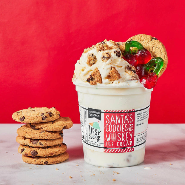 Santa’s Cookies N Whiskey Ice Cream